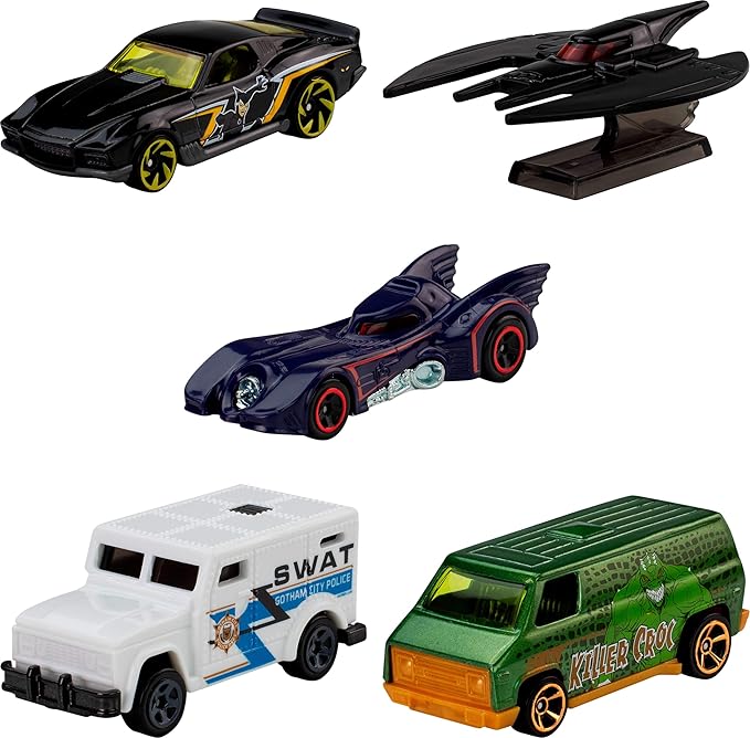 Hot Wheels Basic Car 5-Pack Asst - BATMAN