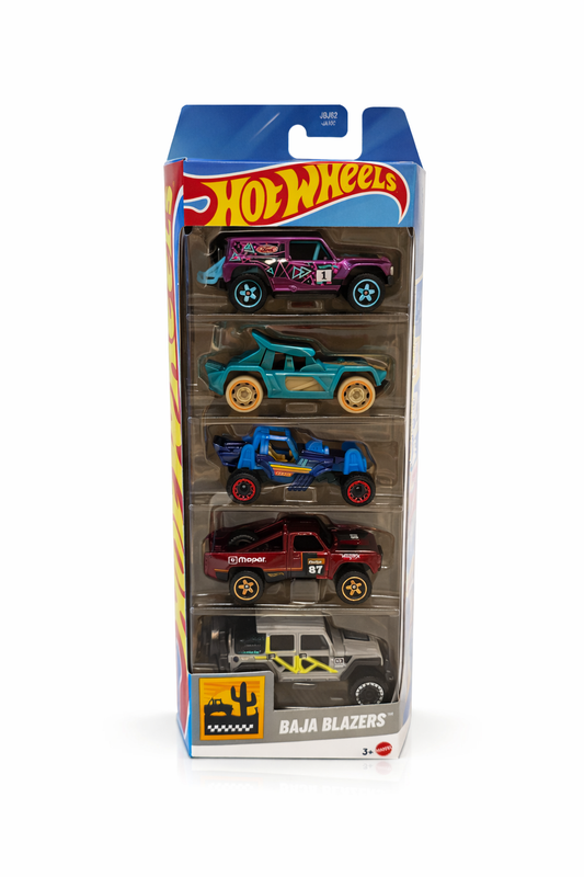 Hot Wheels Basic Car 5-Pack Asst - BAJA BLAZERS