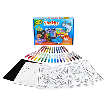Crayola Sharks 5-in-1 Creativity Kit