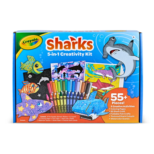 Crayola Sharks 5-in-1 Creativity Kit