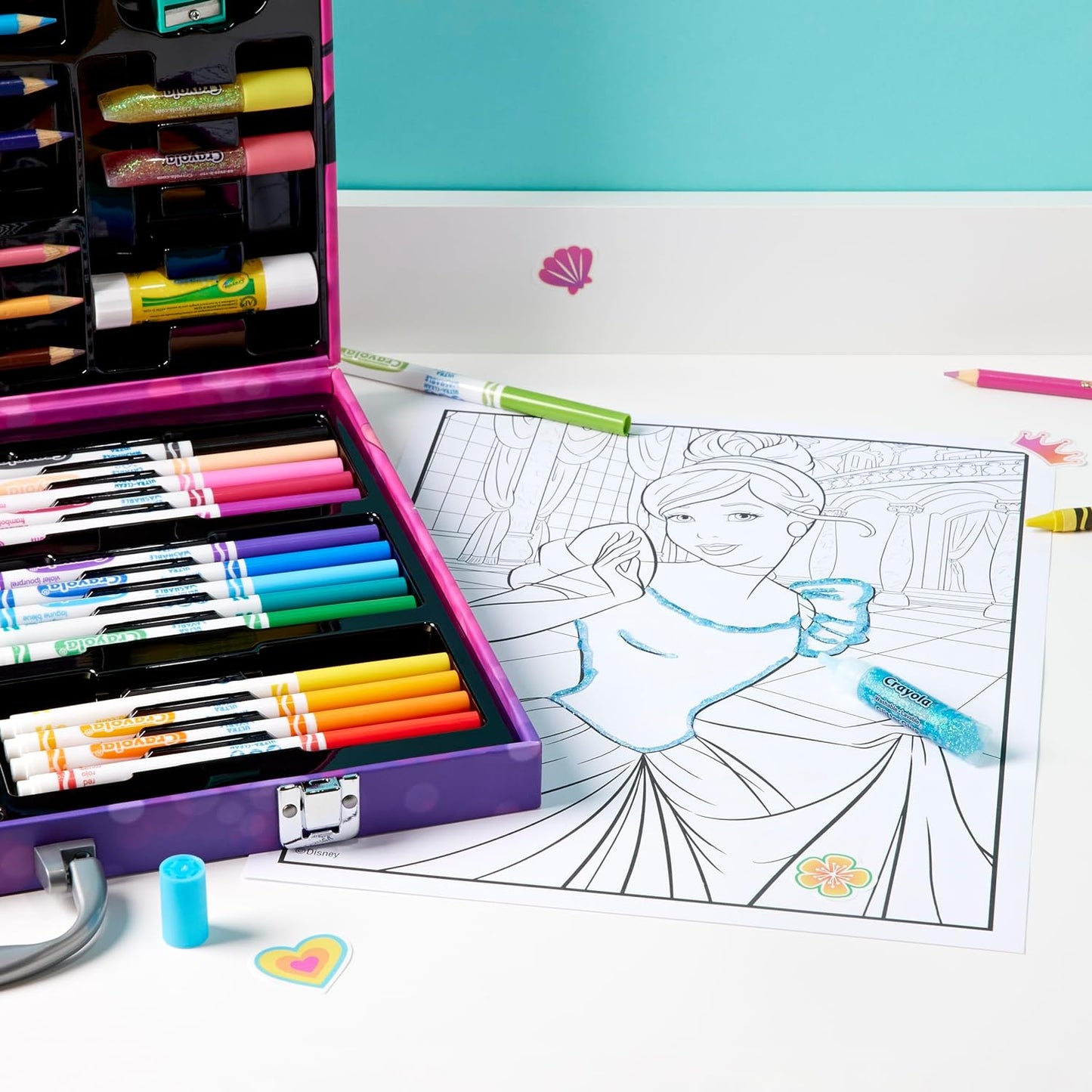 Crayola Inspirational Art Case Disney Princess - 115 Pieces