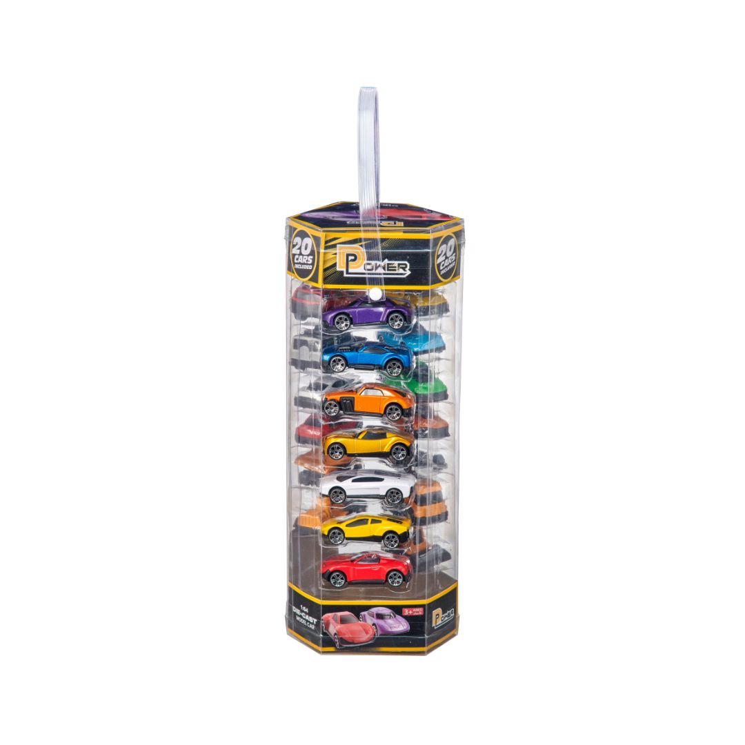 D-Power Diecast Cars Pack: 1:64 Scale 20-Piece