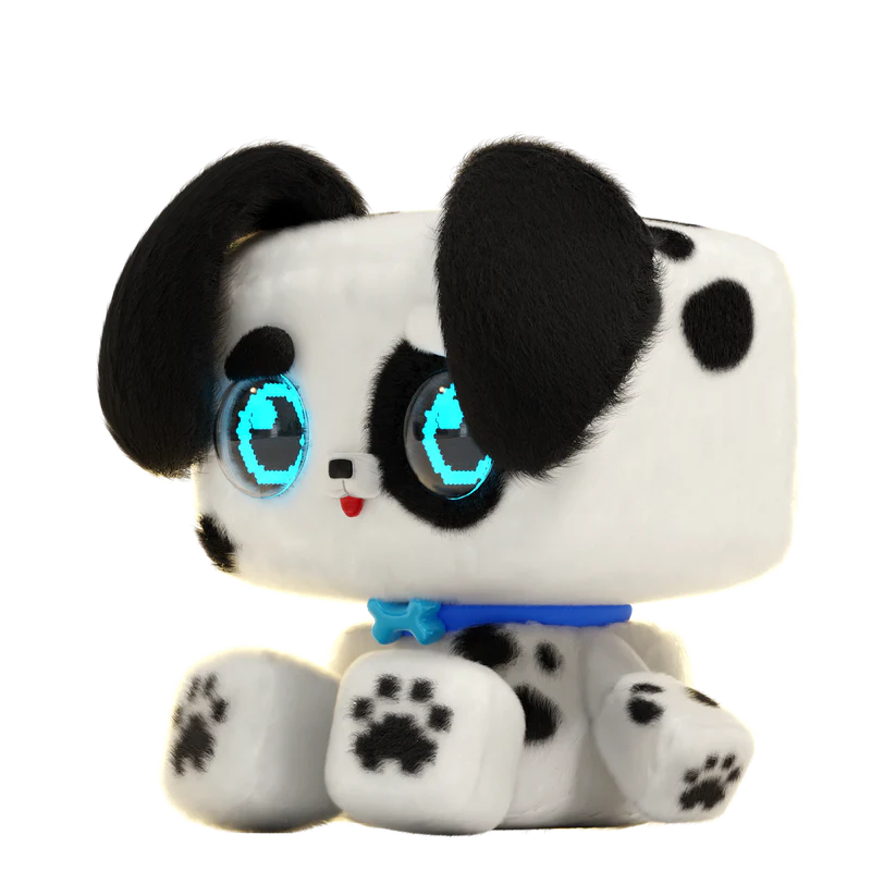 Pixel Hugs Electronic Plush (Black/White)