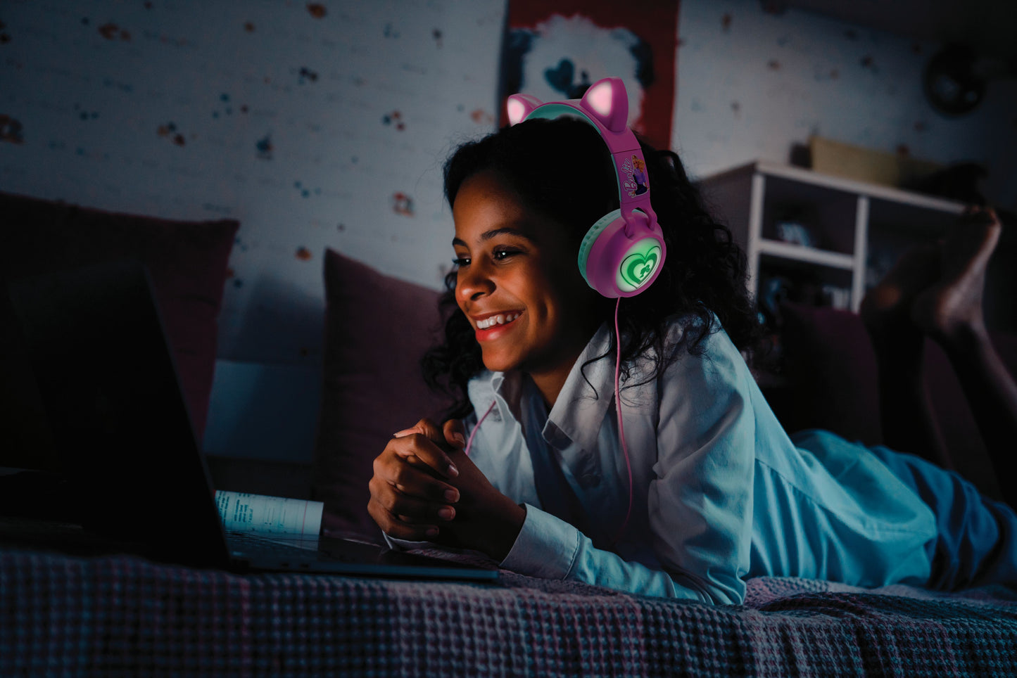 Lexibook Barbie Wireless Rechargeable Headphone With Light