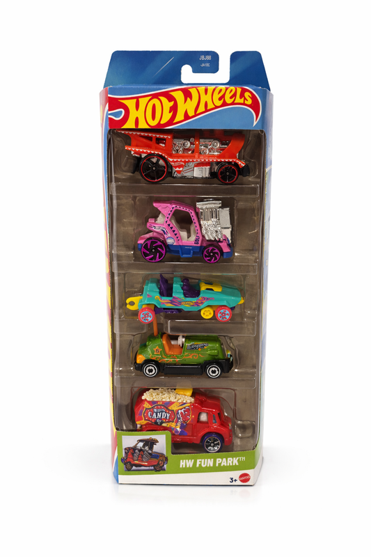 Hot Wheels Basic Car 5-Pack Asst - HW FUN PARK