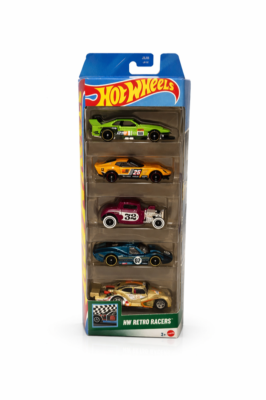 Hot Wheels Basic Car 5-Pack Asst - HW RETRO RACERS