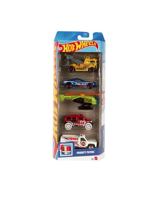 Hot Wheels Basic Car 5-Pack Asst - PRIORITY PATROL