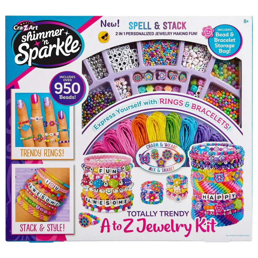 Shimmer N Sparkle Totally Trendy A-Z Jewelry Kit