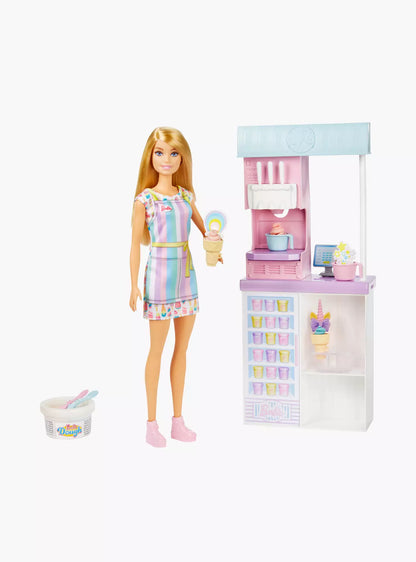 Barbie Ice Cream Shopkeeper Playset