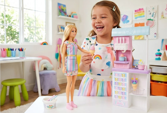 Barbie Ice Cream Shopkeeper Playset
