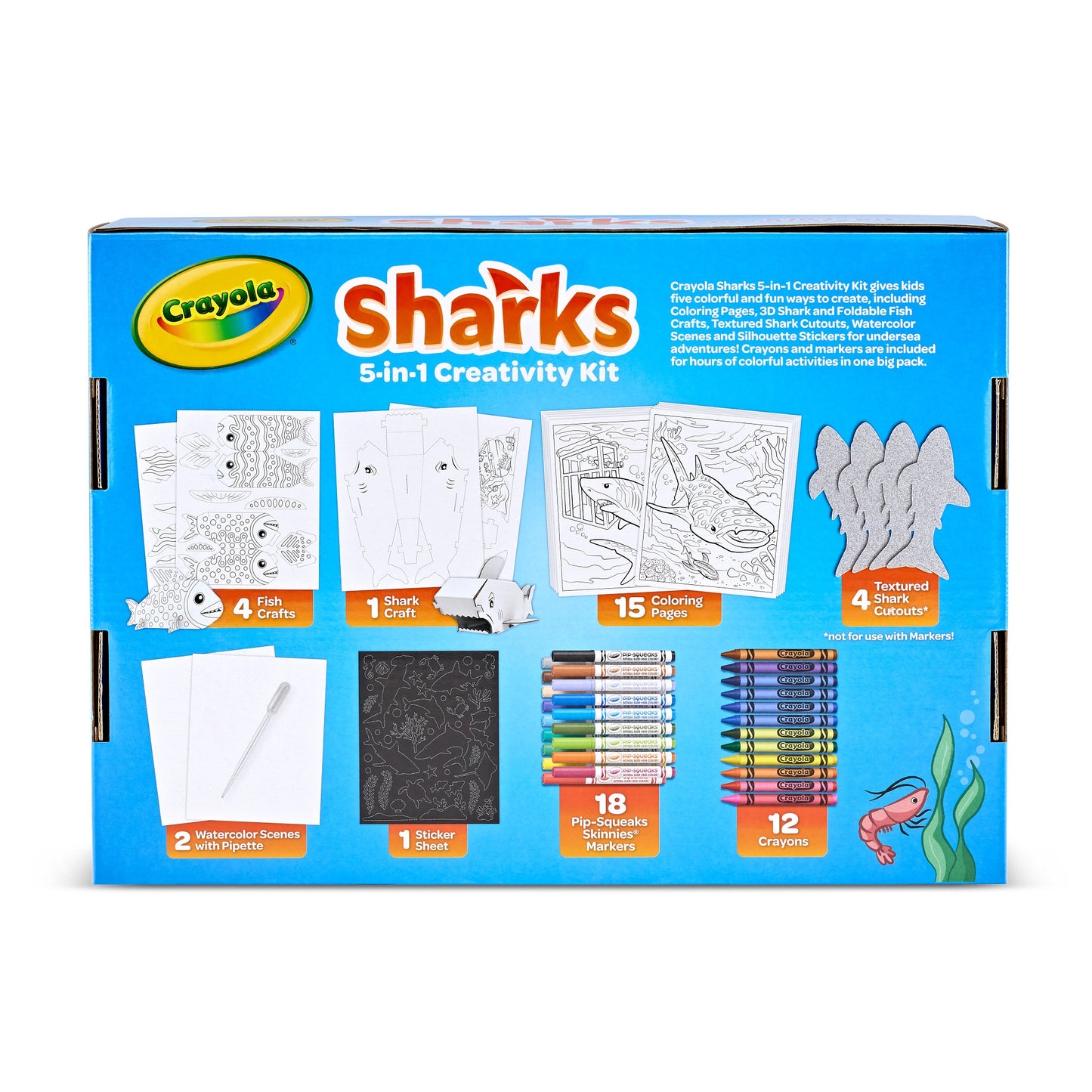 Crayola Sharks 5-in-1 Creativity Kit