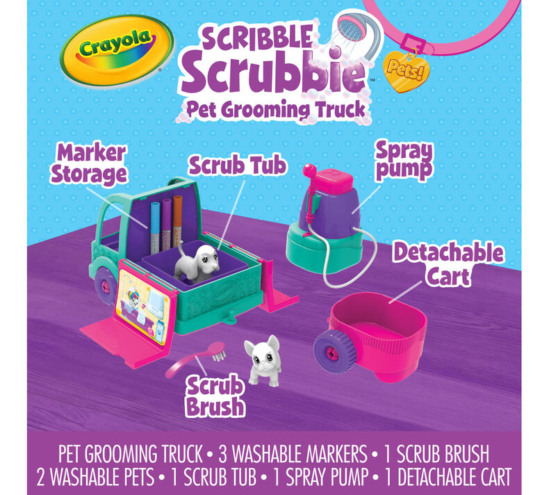 Crayola Scribble Scrubbie Pets Grooming Truck