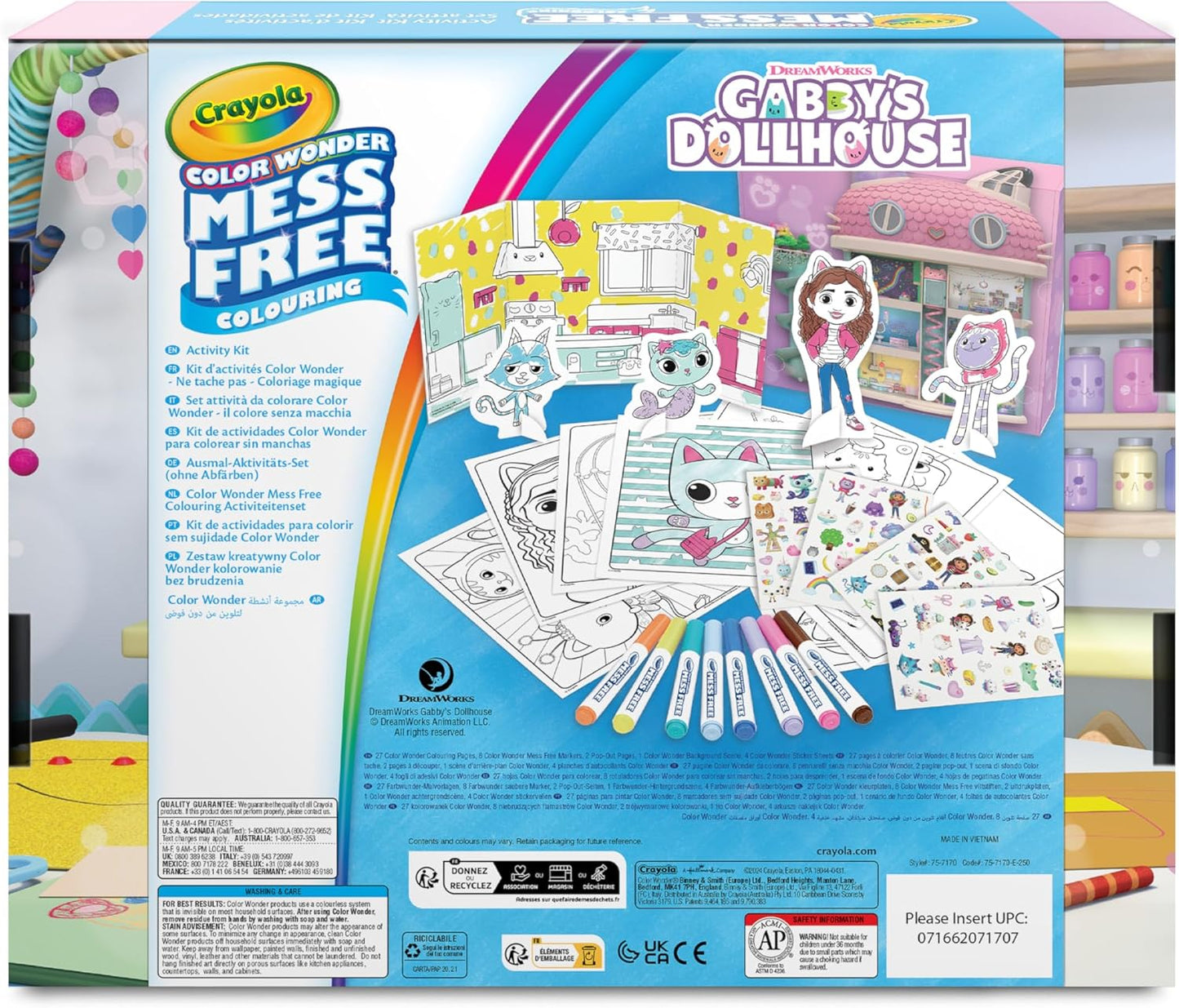 Crayola Color Wonder Gabby's Dollhouse Activity Kit