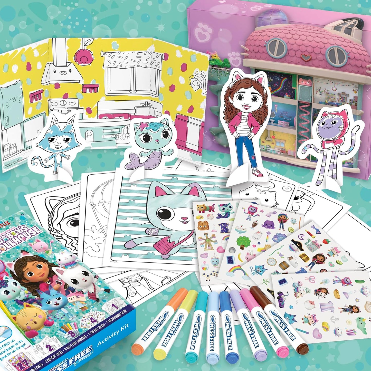 Crayola Color Wonder Gabby's Dollhouse Activity Kit