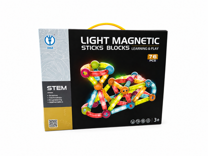 Light Magnetic Stick Blocks 76 pieces