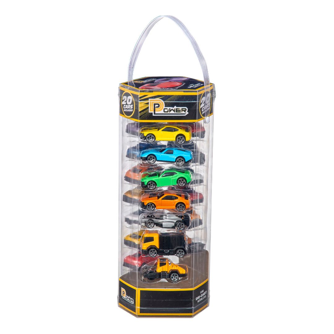 D-Power Diecast Cars Pack: 1:64 Scale 20-Piece