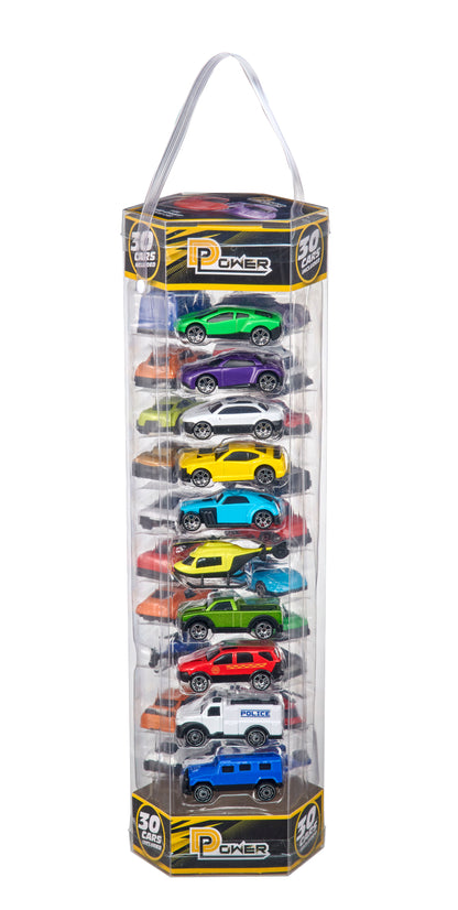 D-Power Diecast Cars Pack: 1:64 Scale 30-Piece