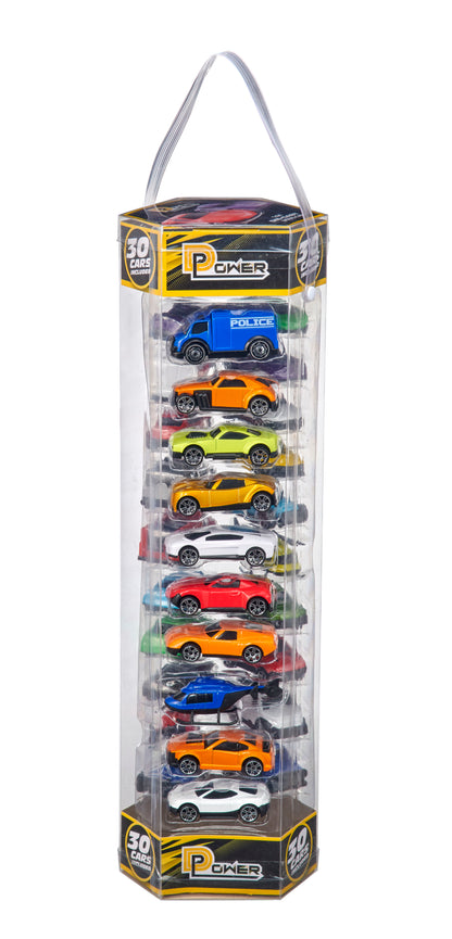 D-Power Diecast Cars Pack: 1:64 Scale 30-Piece