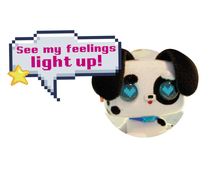 Pixel Hugs Electronic Plush (Black/White)