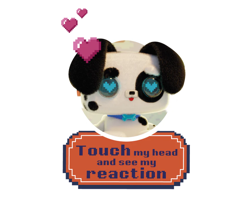 Pixel Hugs Electronic Plush (Black/White)