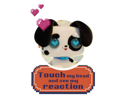 Pixel Hugs Electronic Plush (Black/White)