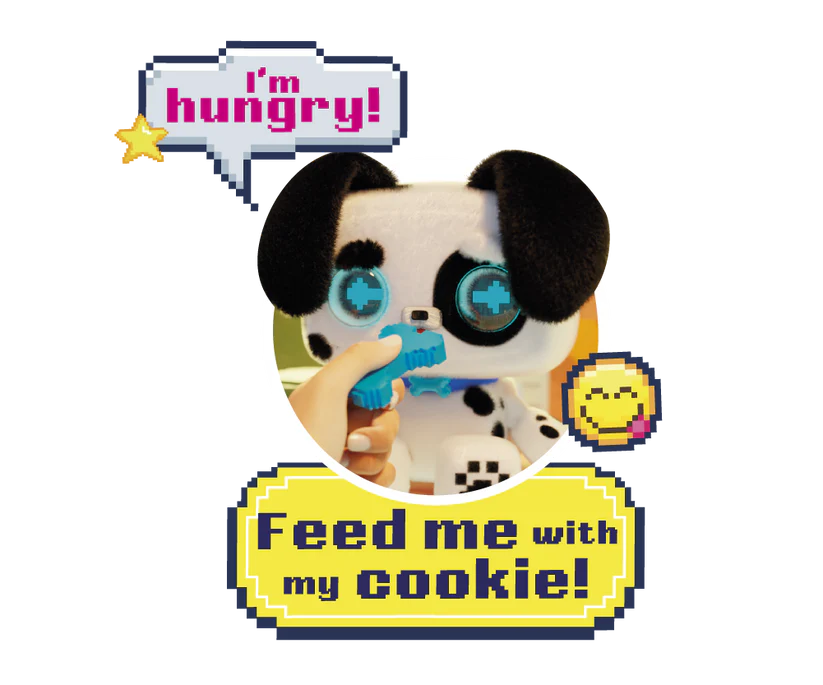 Pixel Hugs Electronic Plush (Black/White)