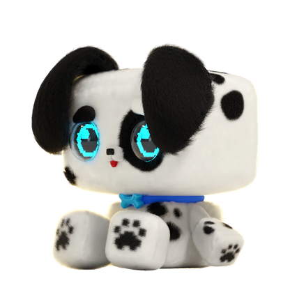 Pixel Hugs Electronic Plush (Black/White)