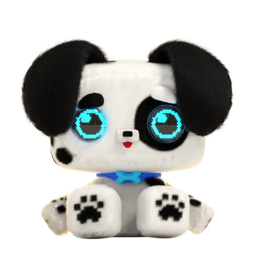 Pixel Hugs Electronic Plush (Black/White)