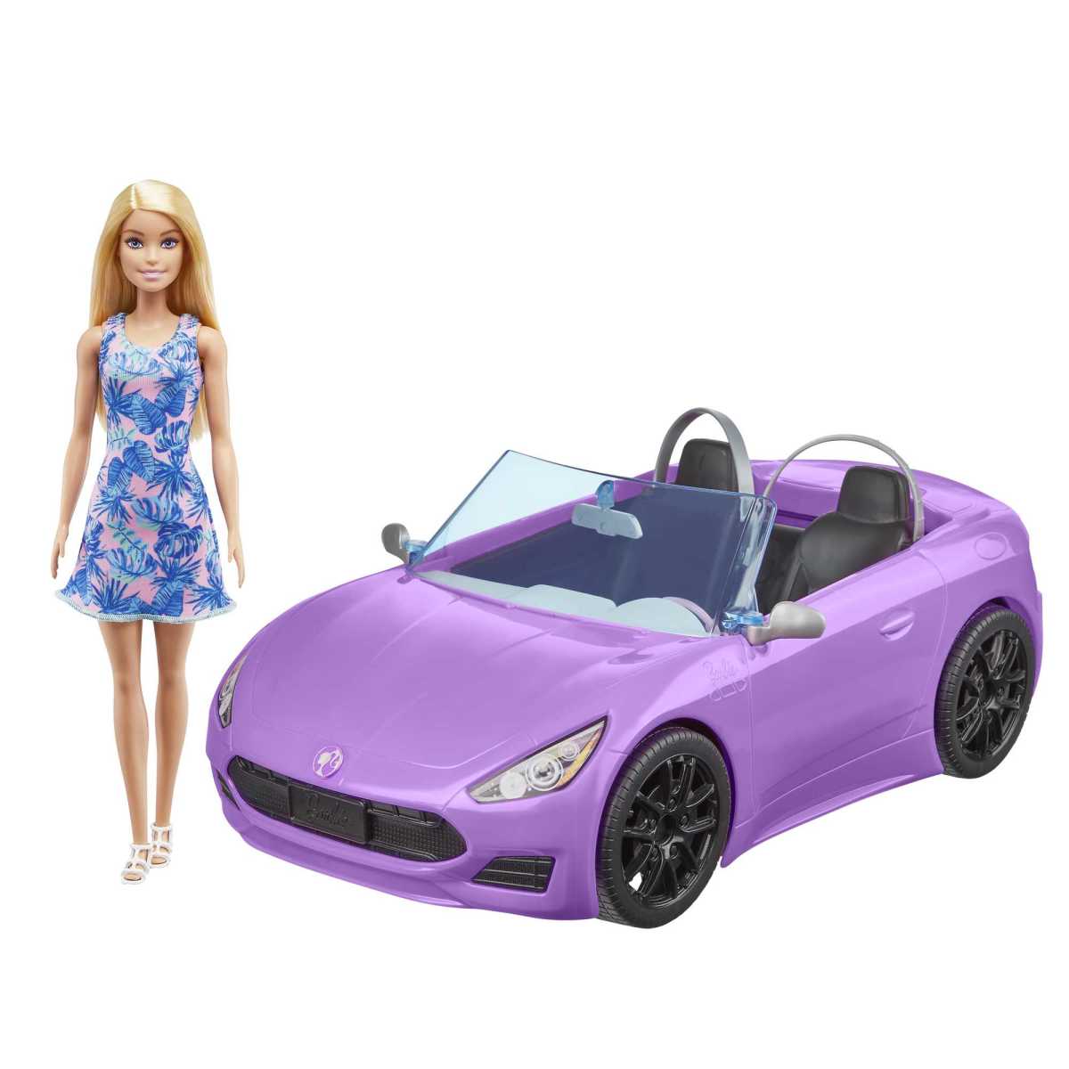Barbie Glam Convertible Vehicle with Doll