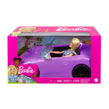 Barbie Glam Convertible Vehicle with Doll