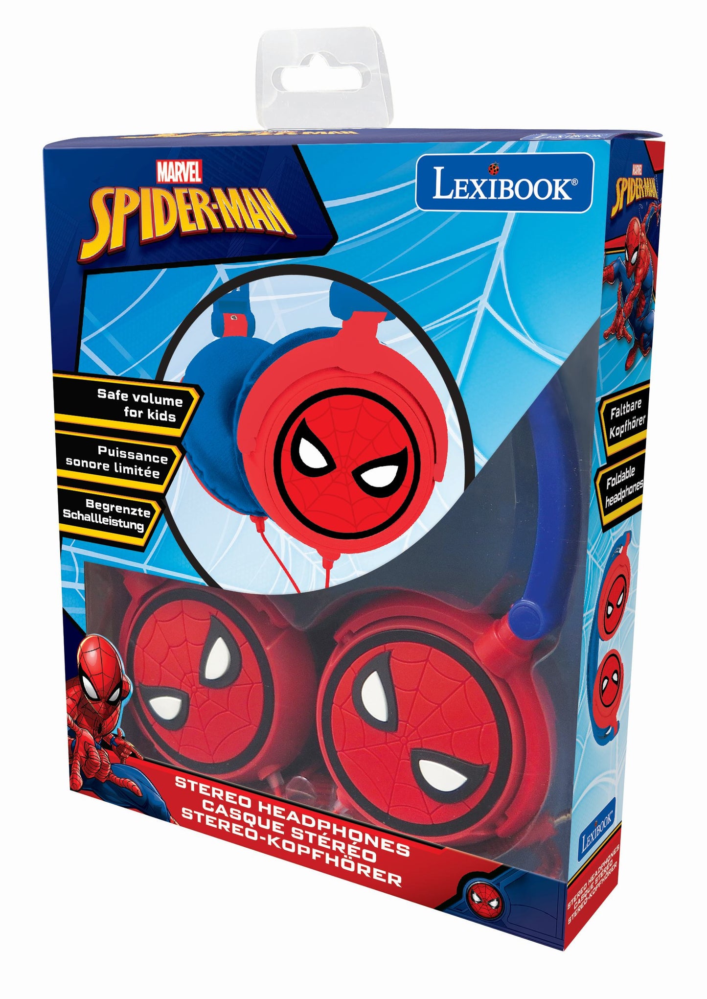 Lexibook Spiderman Stereo Wired Foldable Headphone
