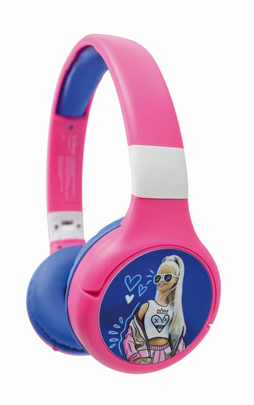 Lexibook Barbie 2 in 1 Bluetooth and Wired Comfort Foldable Headphone