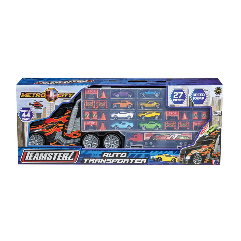 Teamsterz Metro City Auto Transporter with 8 Cars