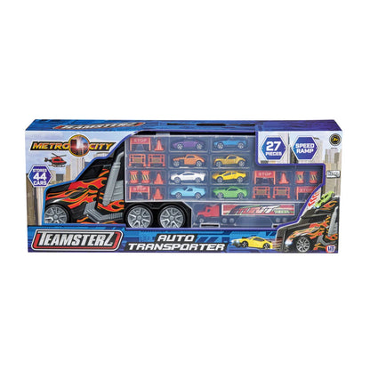 Teamsterz Metro City Auto Transporter with 8 Cars