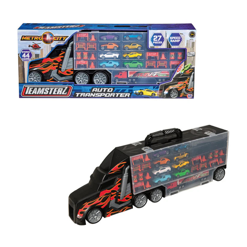 Teamsterz Metro City Auto Transporter with 8 Cars
