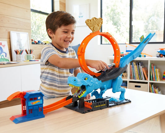 Hot Wheels City Track Set with 1 Toy Car