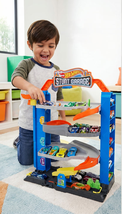 Hot Wheels City Stunt Garage Play Set