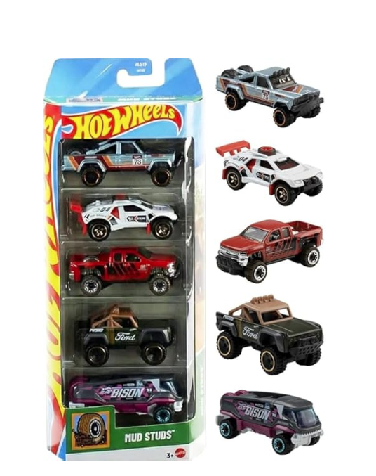 Hot Wheels Basic Car 5-Pack Asst - MUD STUDS
