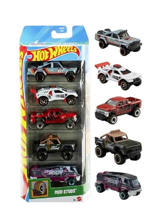 Hot Wheels Basic Car 5-Pack Asst - MUD STUDS