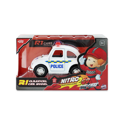 Nitro2Go Die-cast R1 Police White