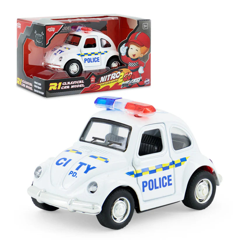 Nitro2Go Die-cast R1 Police White