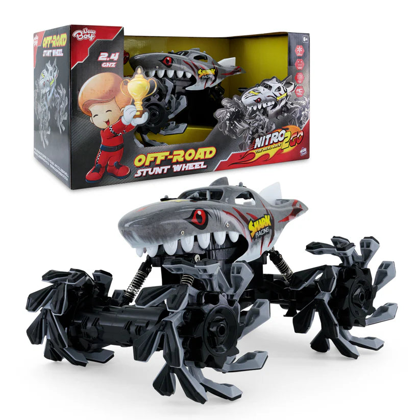 Nitro2Go RC Off-Road Stunt Wheel Shark