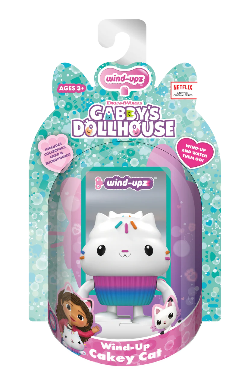 Wind Upz Cakey Cat with Tambourine
