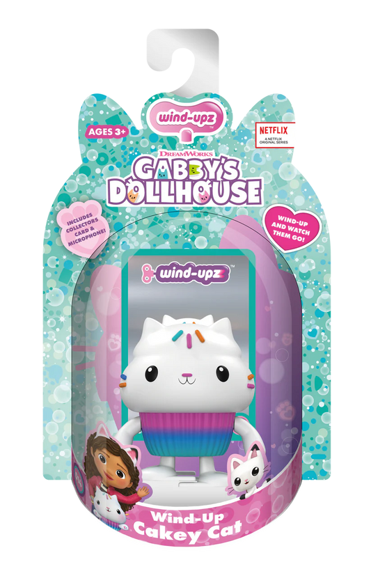 Wind Upz Cakey Cat with Tambourine