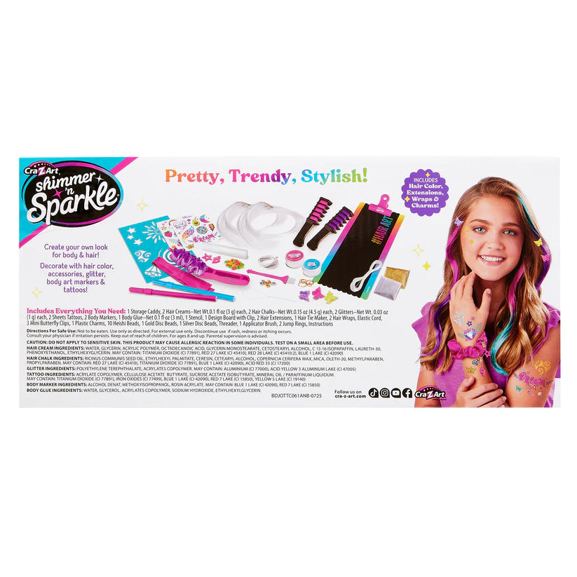 Shimmer N Sparkle 2-in-1 Hair and Body Creations Caddy