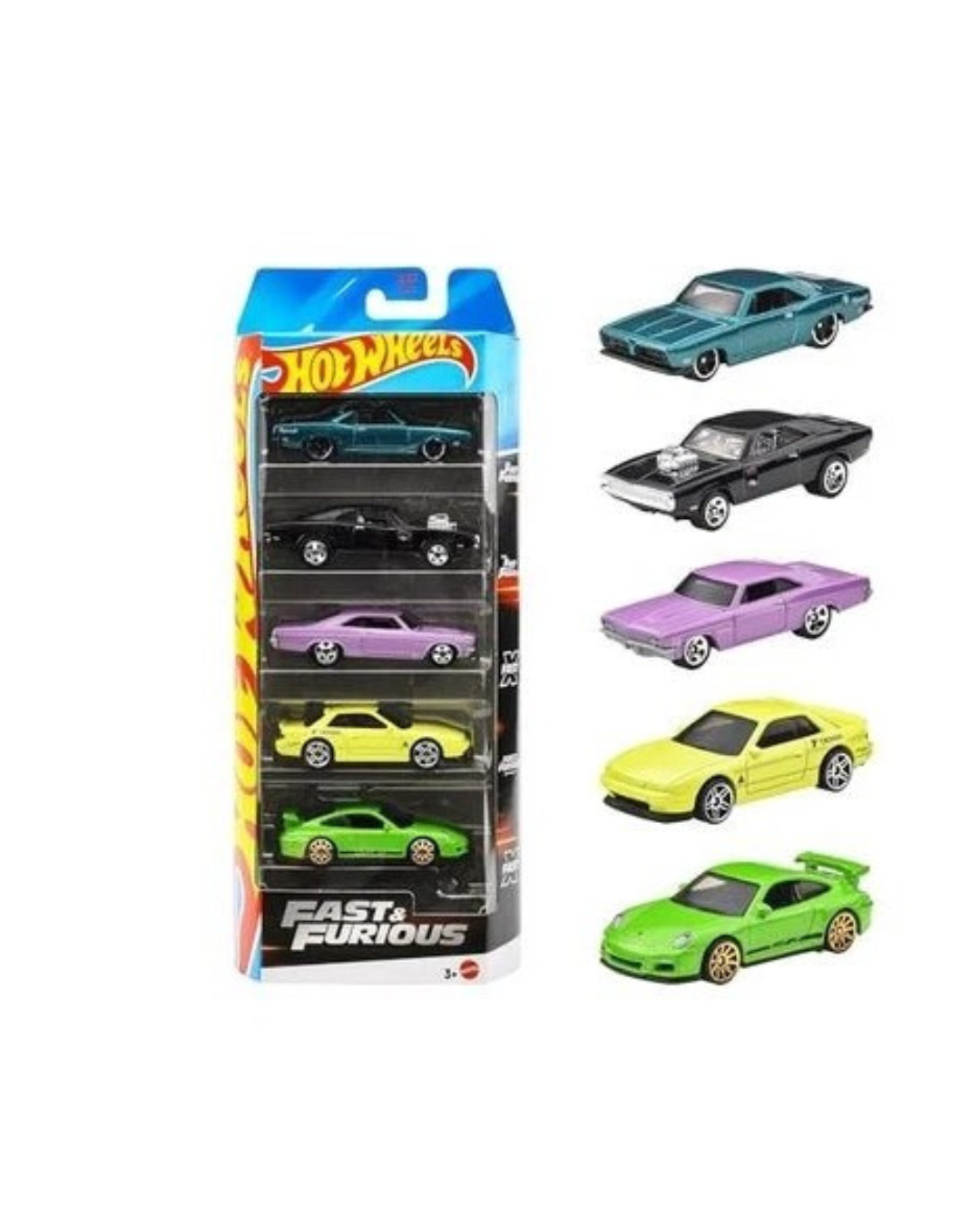 Hot Wheels Basic Car 5-Pack Asst - FAST & FURIOUS
