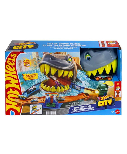 Hot Wheels City Shark Chomp Beach Playset