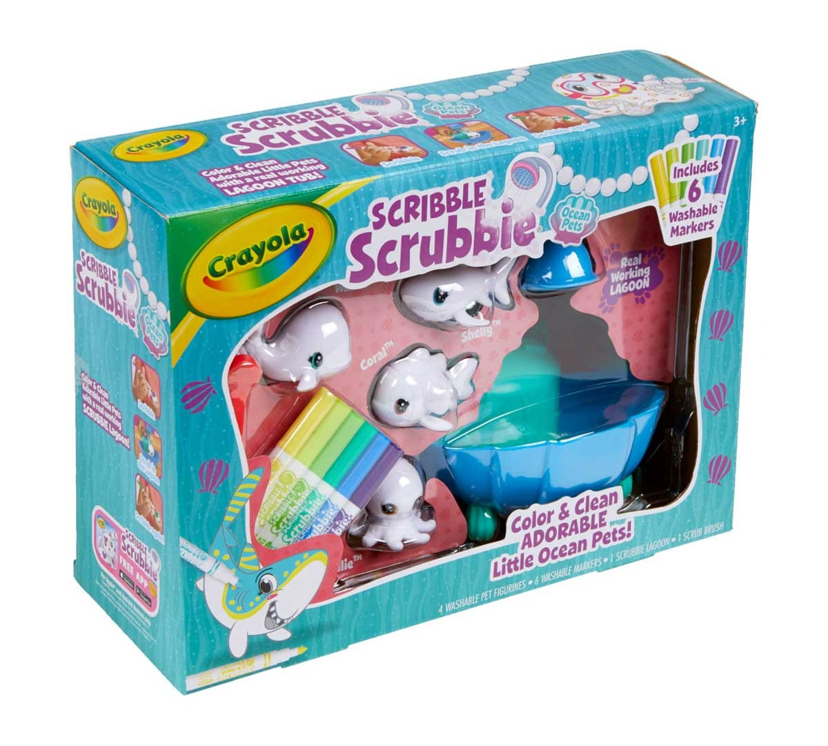Crayola Scribble Scrubbie Pets Blue Lagoon Playset